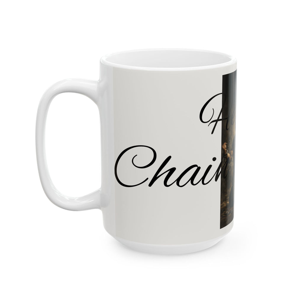 Christian Prayer Mug - "He's A Chain Breaker" Inspirational Ceramic Coffee Cup