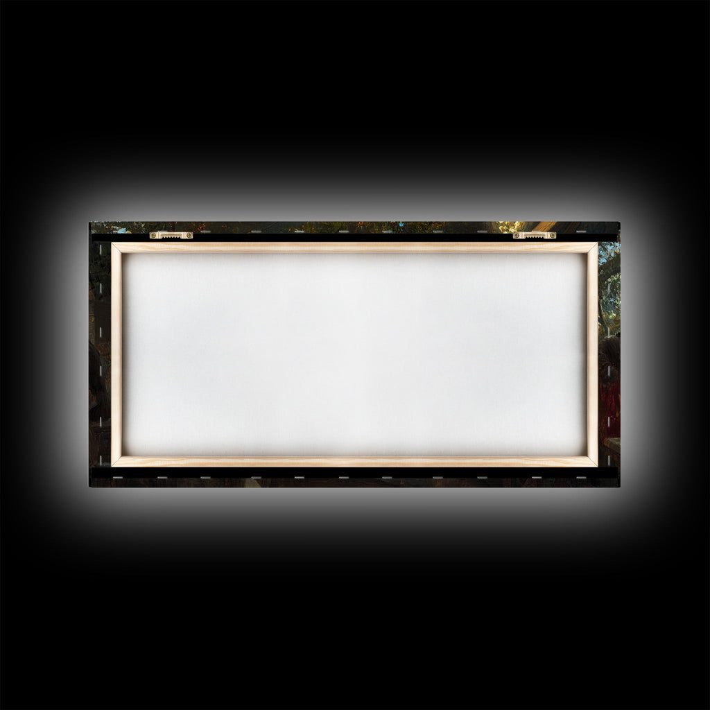 The Last Supper - Framed Canvas Print - Christian Wall Art - Chistmas Home Decor - Last Supper Oil Painting Print - Christian Home Decor