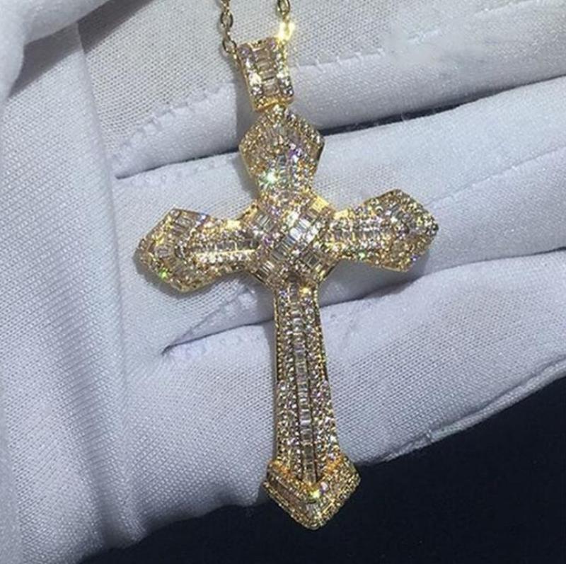 Jesus Cross Pendant Necklace – Unisex Metal Amulet