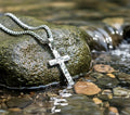 Silver Cross Necklace – Handmade Custom Pendant for Men & Women