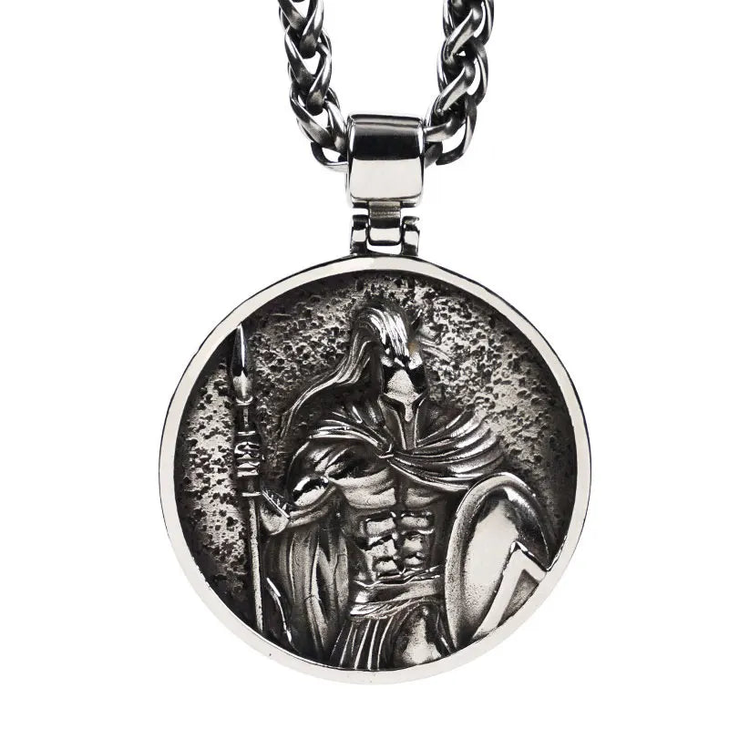 Mystic Vintage Christian Knight Crusader Pendant – Faith Necklace for Men