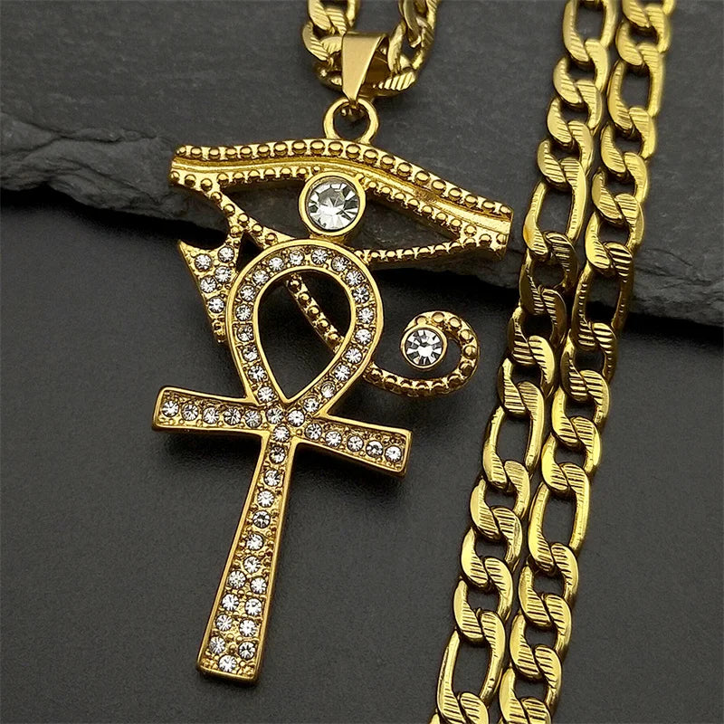 Men's Gold Cross Necklace | Stainless Steel Faith Jewelry