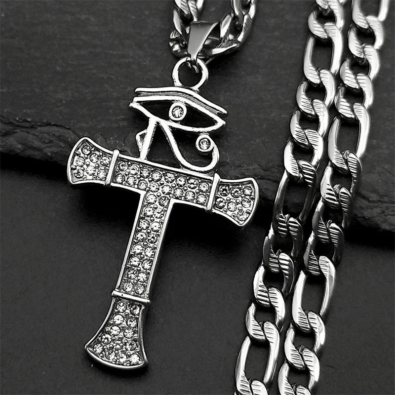 Men's Gold Cross Necklace | Stainless Steel Faith Jewelry