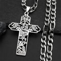 Men's Gold Cross Necklace | Stainless Steel Faith Jewelry