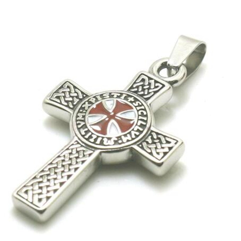 Jesus Cross Pendant Necklace – Unisex Metal Amulet