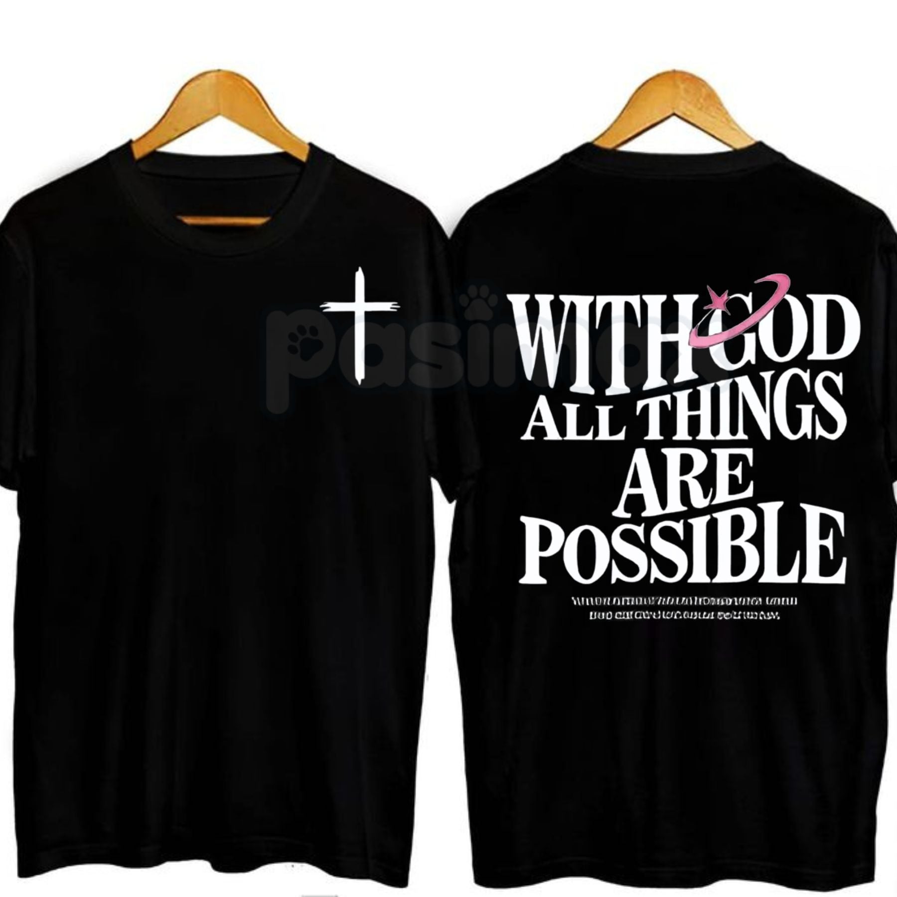 With God All Things Are Possible T-Shirt – Christian Graphic Tee
