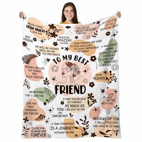 Bible Affirmations Flannel Throw Blanket 60" x 80"